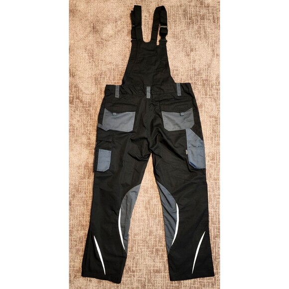 James & Nicholson Workwear Cordura Overalls JN833 Black/Carbon XXL -company logo - Picture 2 of 9